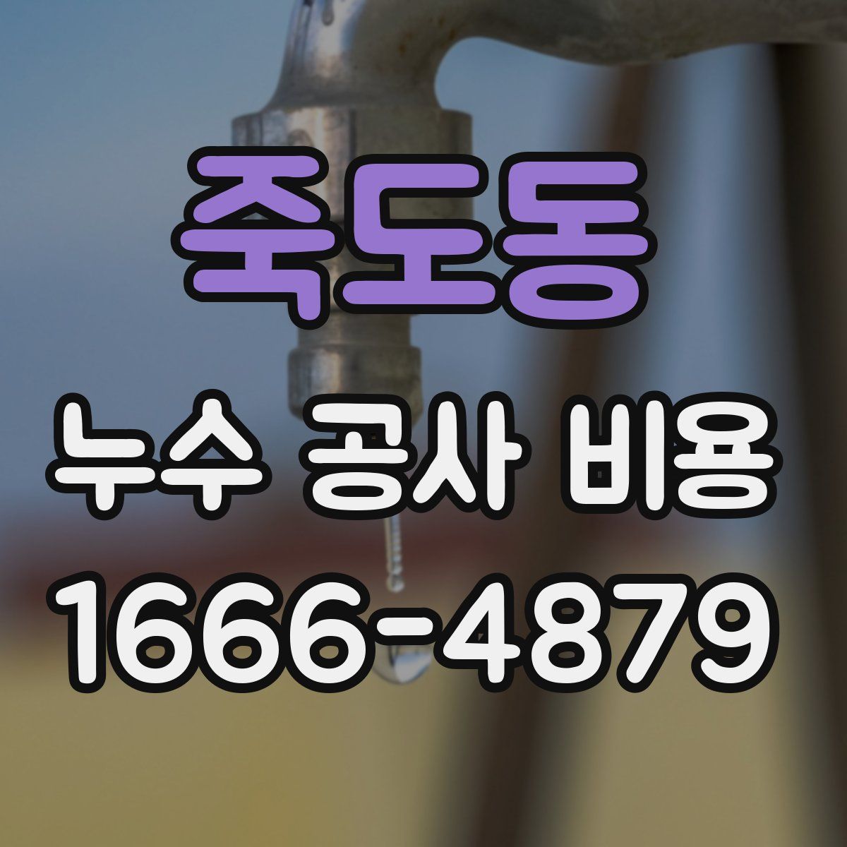 죽도동 누수 공사 비용