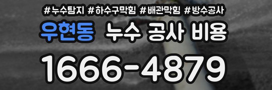 우현동 누수 공사 비용