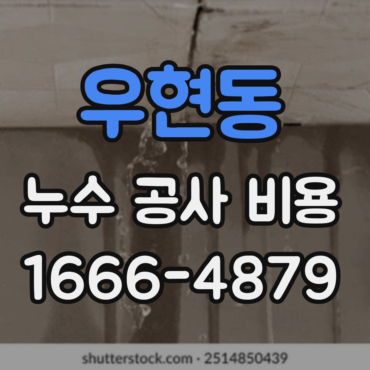 우현동 누수 공사 비용