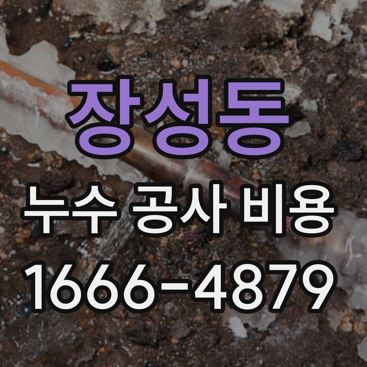장성동 누수 공사 비용