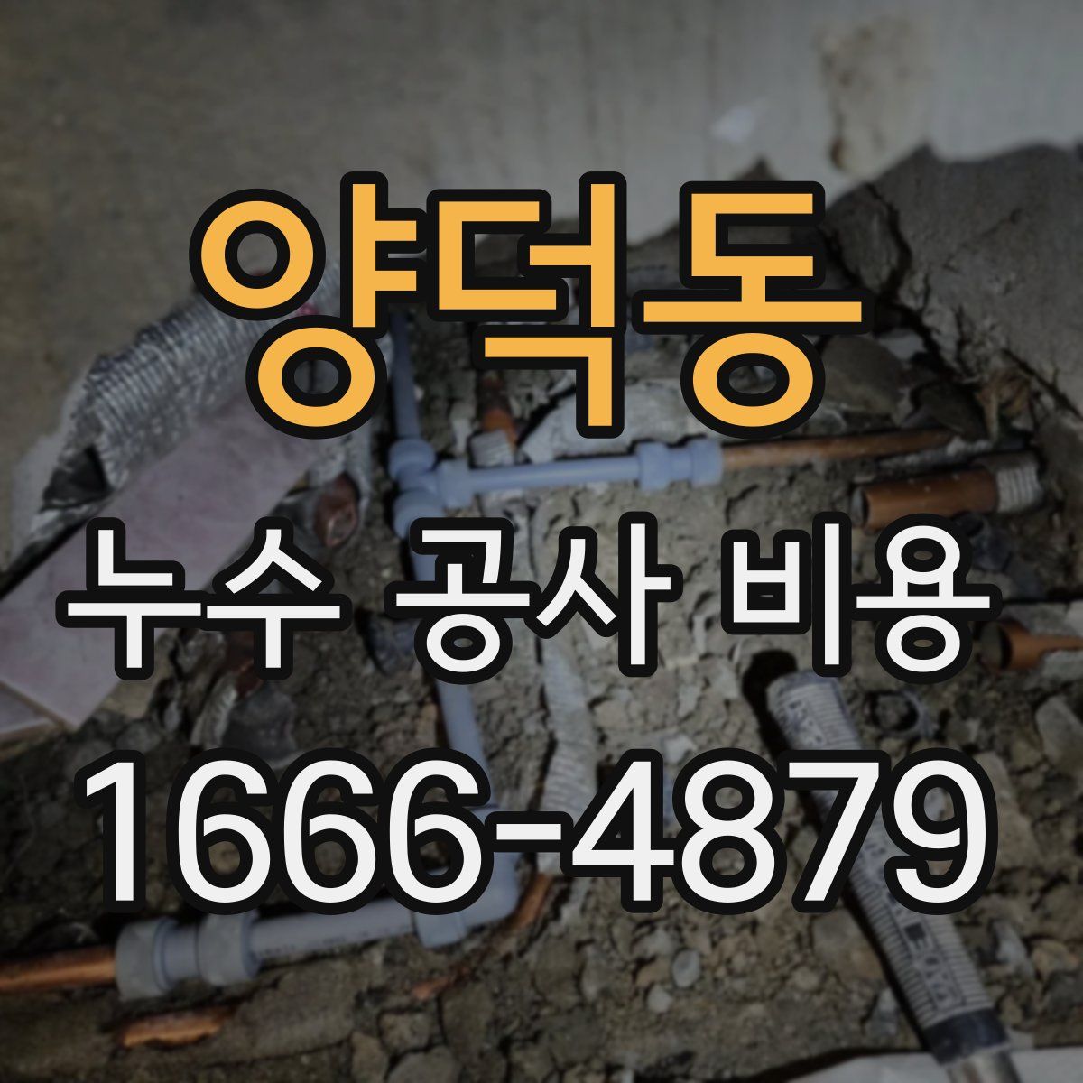 양덕동 누수 공사 비용