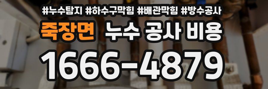 죽장면 누수 공사 비용