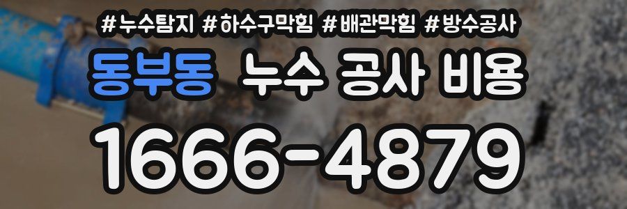 동부동 누수 공사 비용