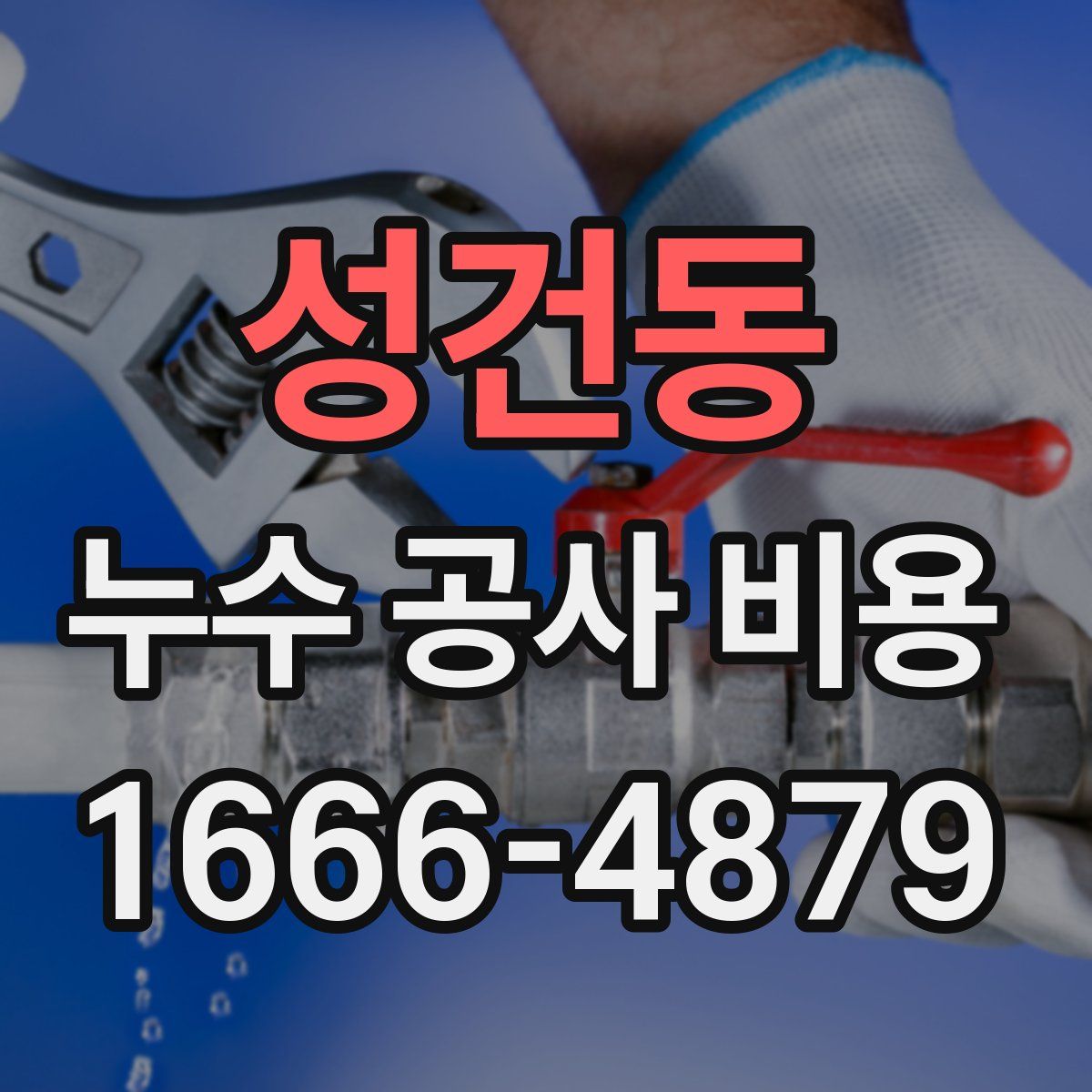 성건동 누수 공사 비용
