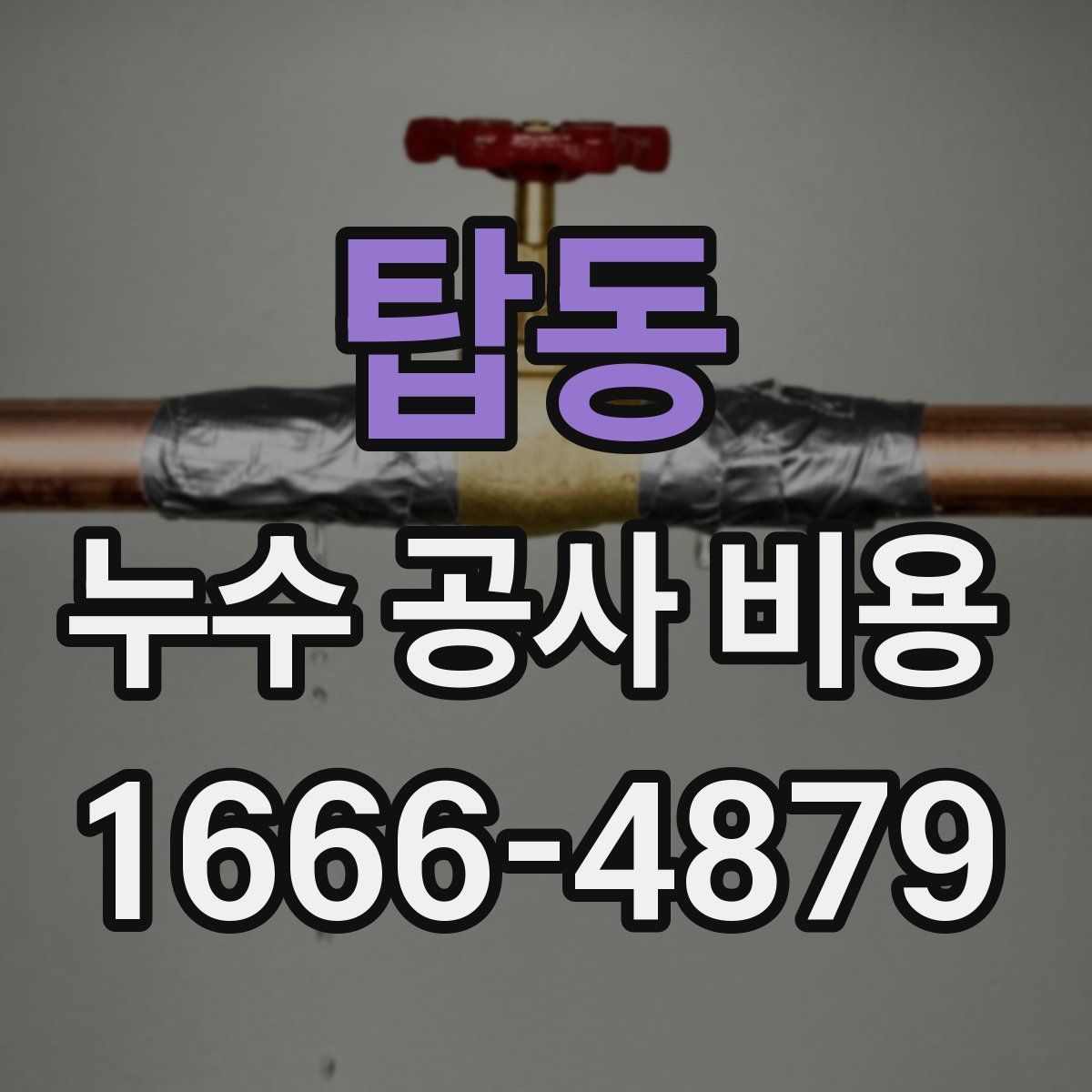 탑동 누수 공사 비용