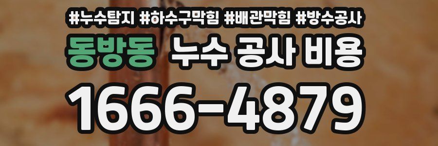 동방동 누수 공사 비용