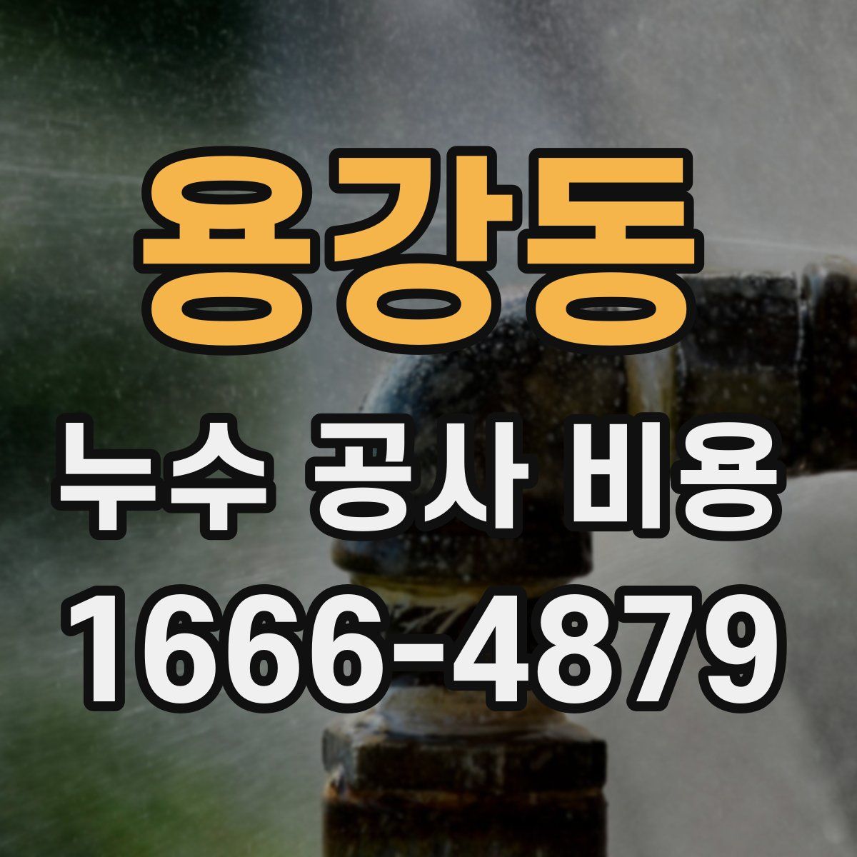 용강동 누수 공사 비용
