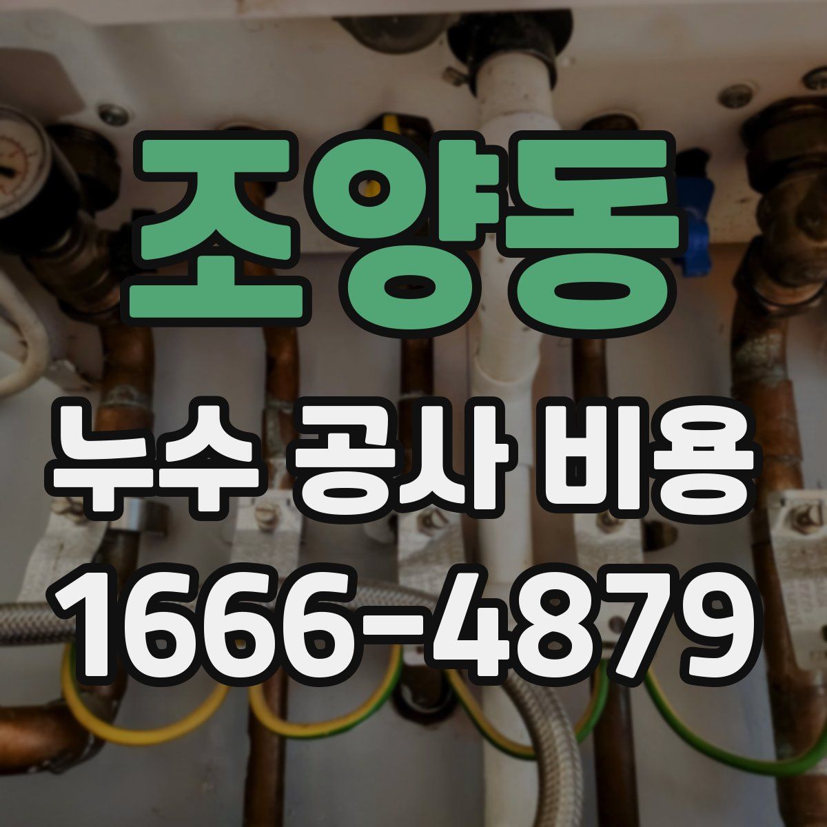 조양동 누수 공사 비용