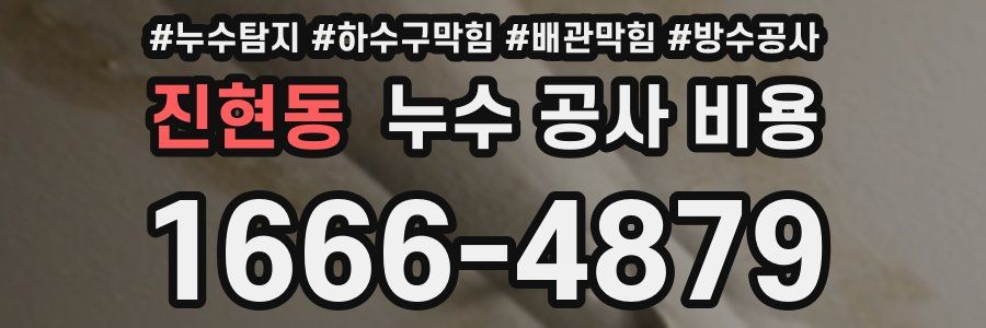 진현동 누수 공사 비용