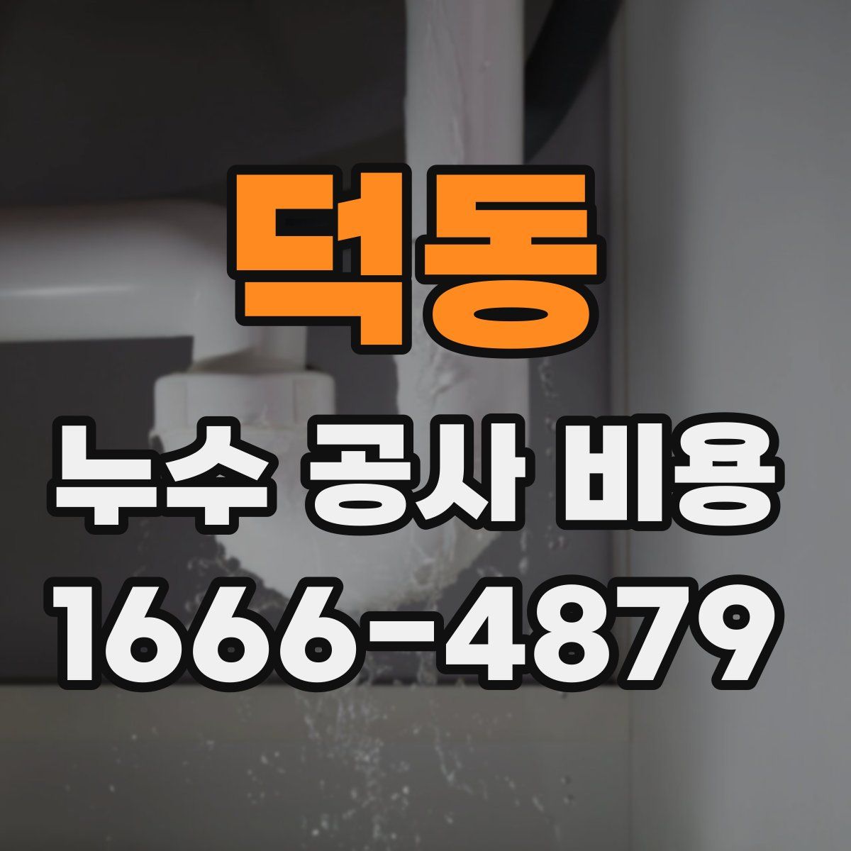 덕동 누수 공사 비용