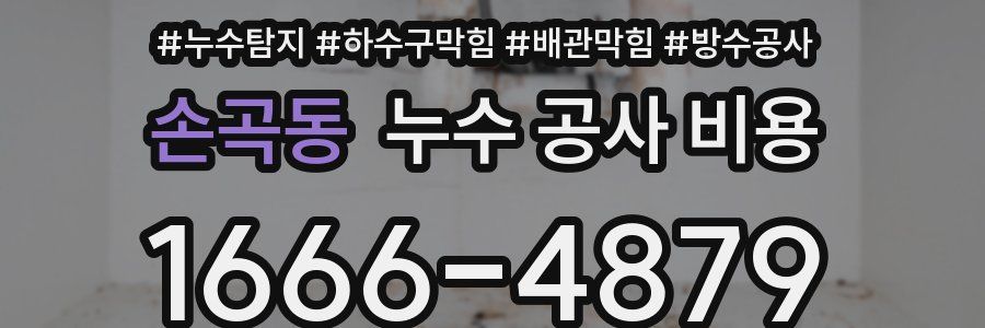 손곡동 누수 공사 비용