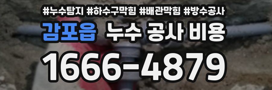 감포읍 누수 공사 비용