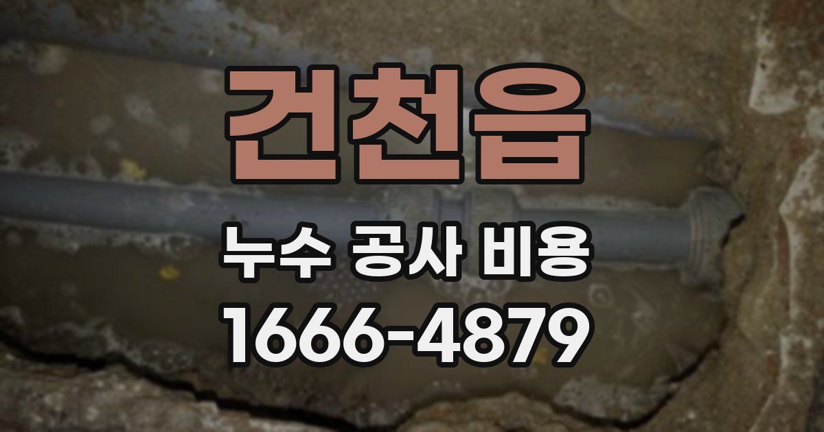 건천읍 누수 공사 비용