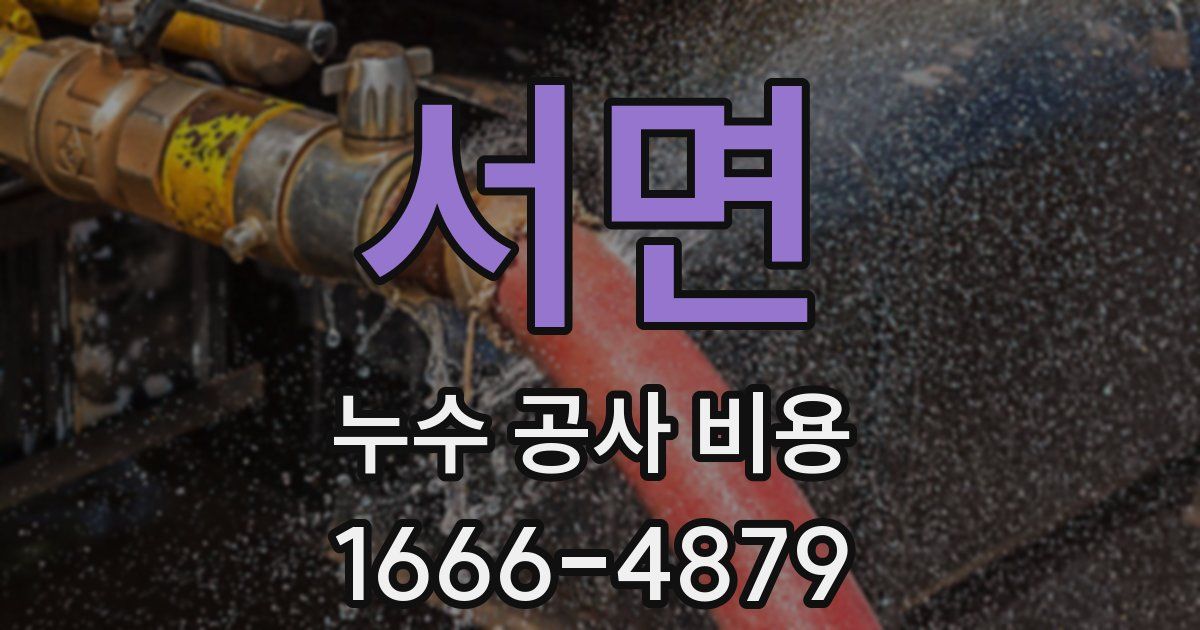 서면 누수 공사 비용