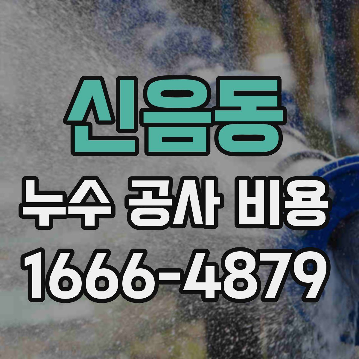 신음동 누수 공사 비용