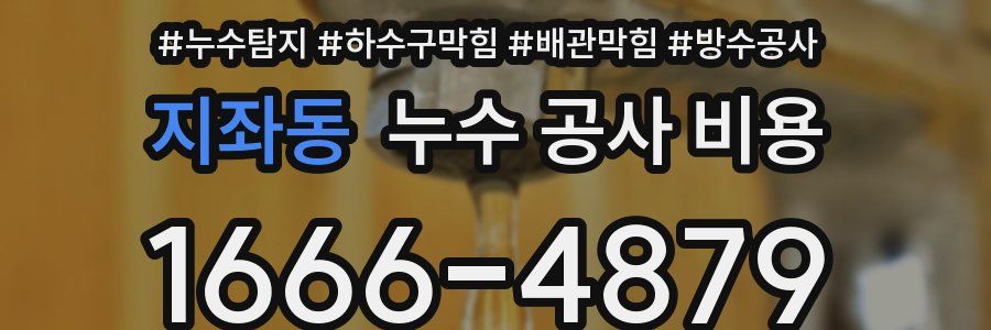 지좌동 누수 공사 비용