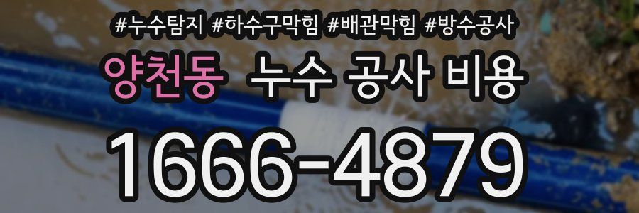 양천동 누수 공사 비용