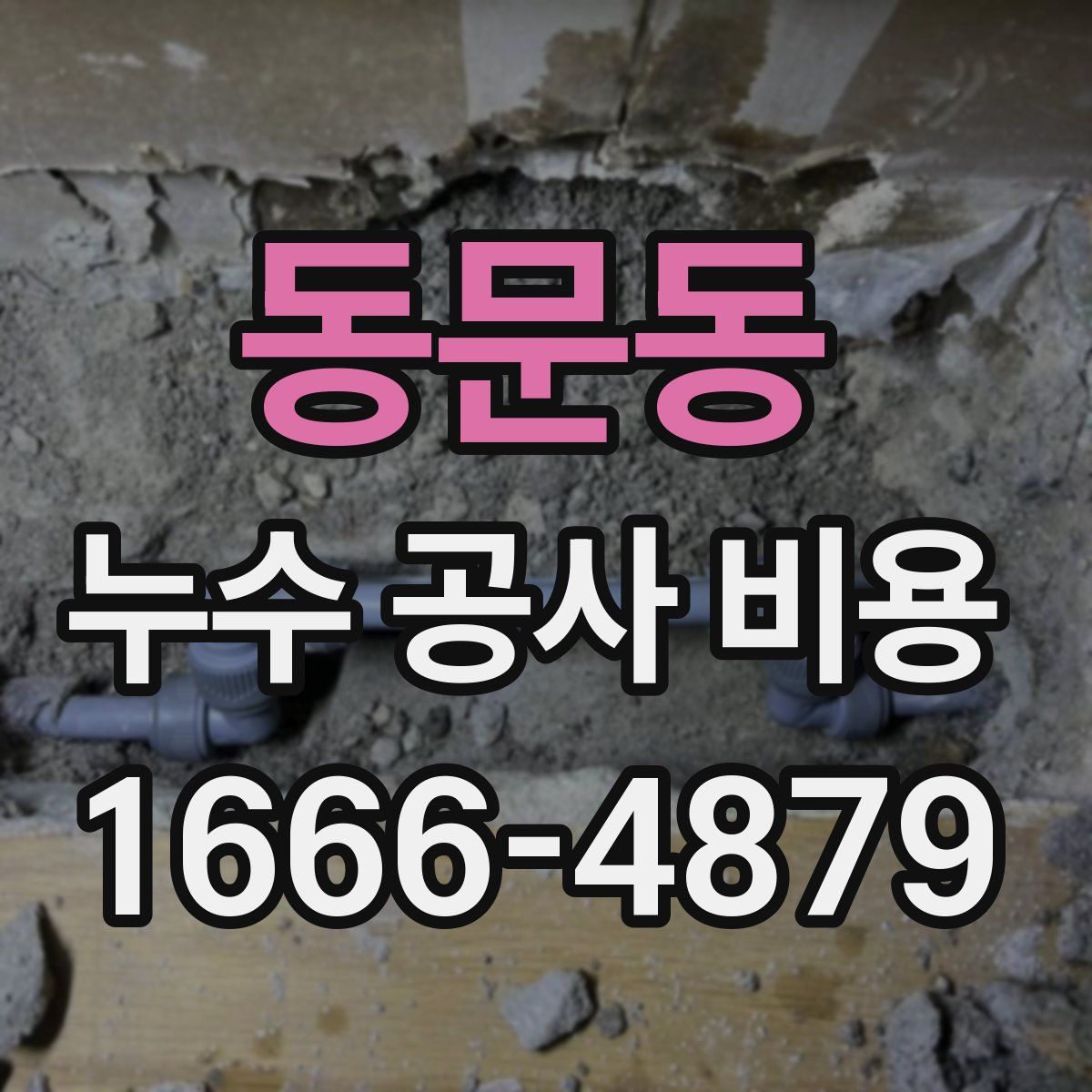 동문동 누수 공사 비용