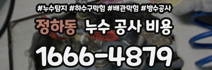 정하동 누수 공사 비용