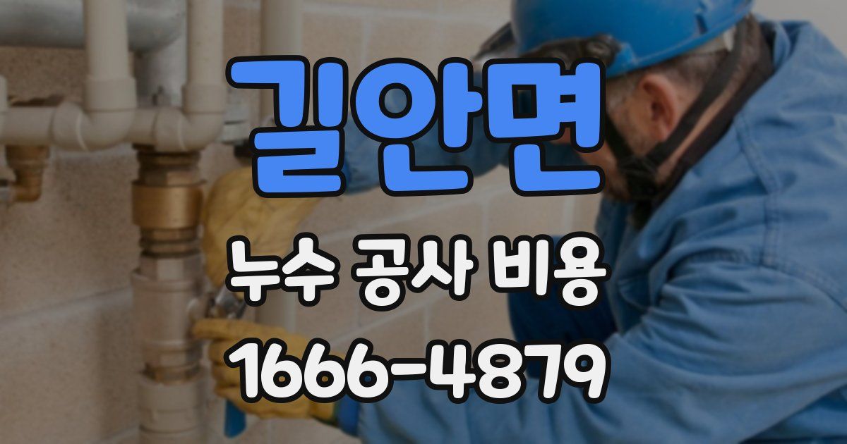 길안면 누수 공사 비용
