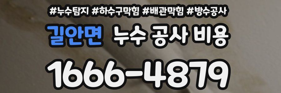 길안면 누수 공사 비용