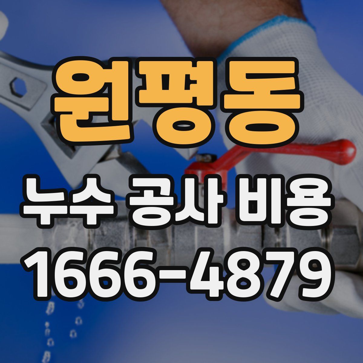 원평동 누수 공사 비용