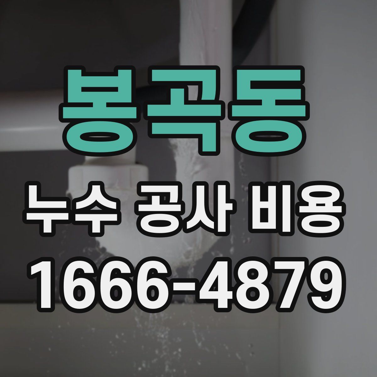 봉곡동 누수 공사 비용