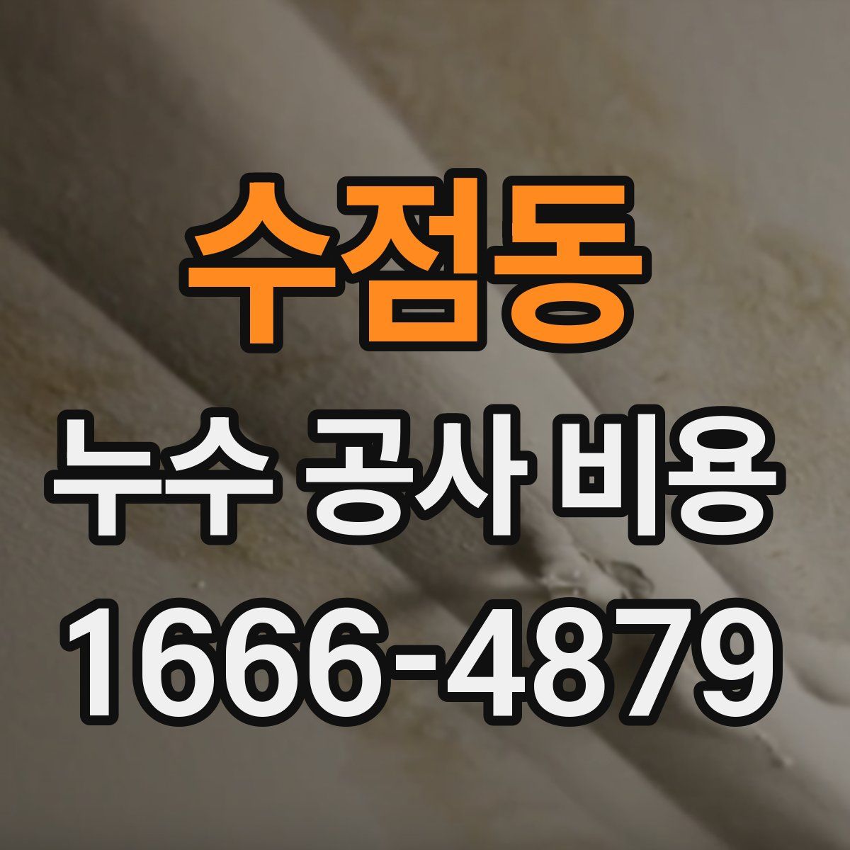 수점동 누수 공사 비용