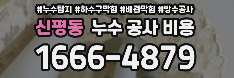 신평동 누수 공사 비용