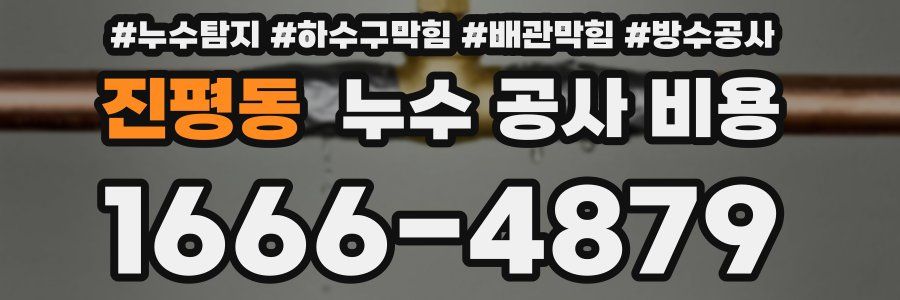 진평동 누수 공사 비용
