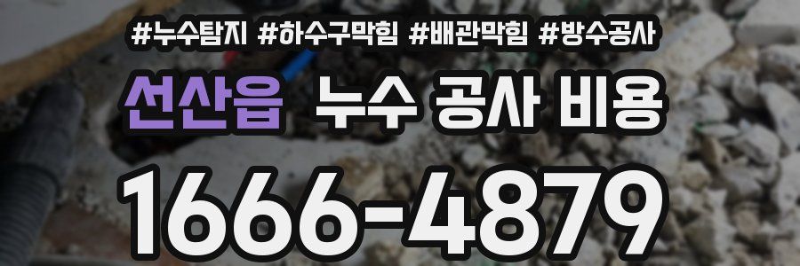 선산읍 누수 공사 비용