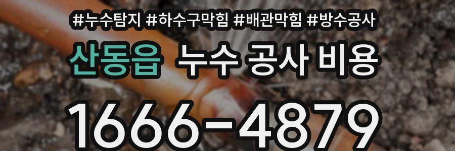 산동읍 누수 공사 비용