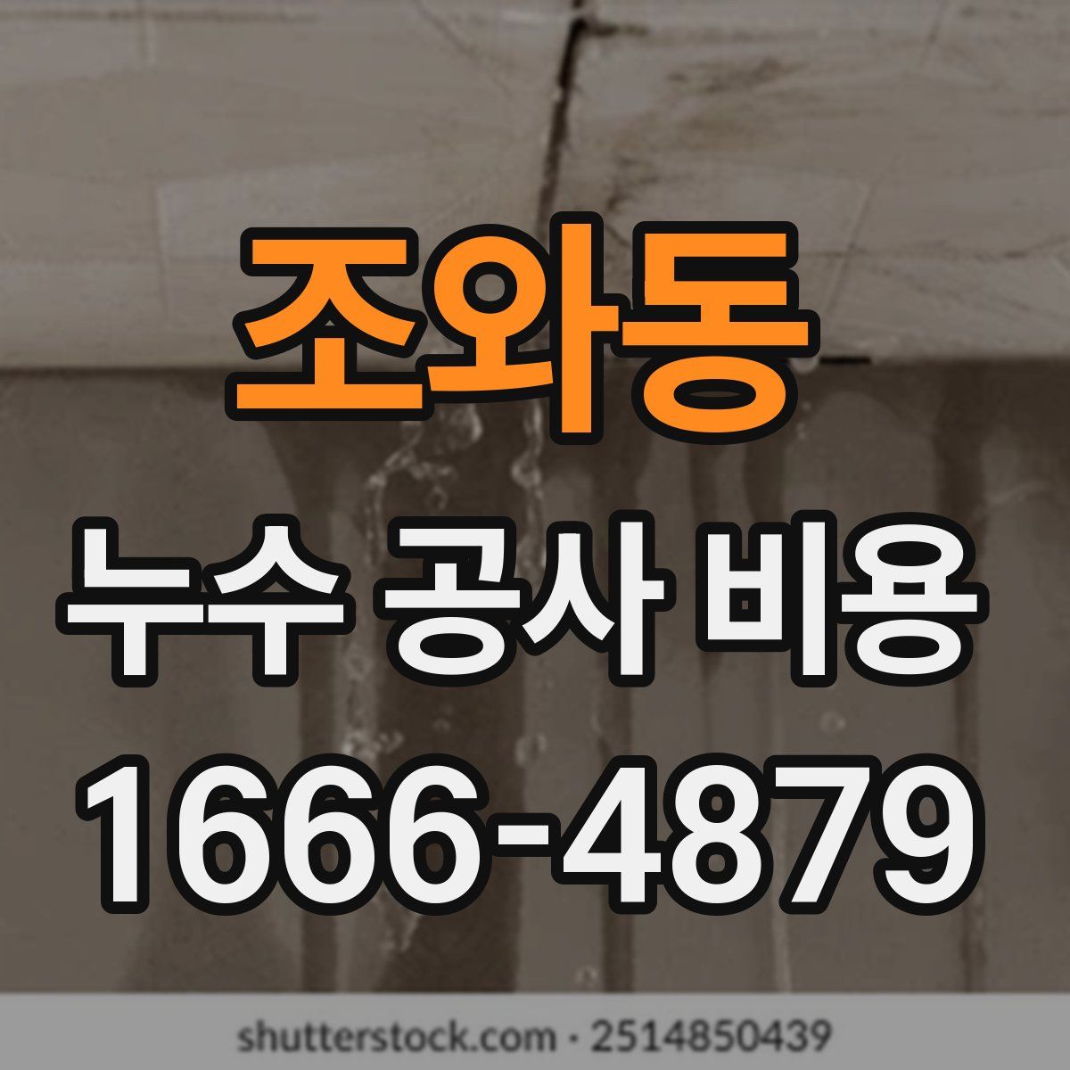 조와동 누수 공사 비용