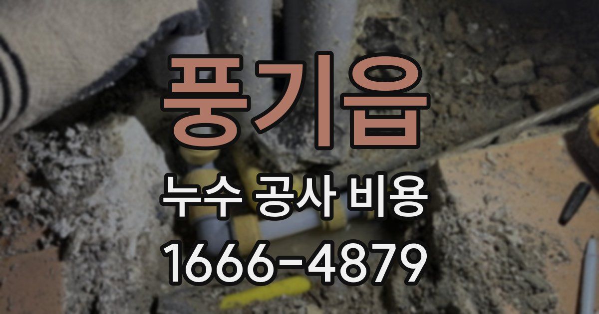 풍기읍 누수 공사 비용