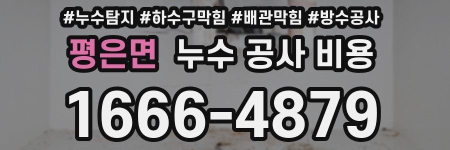 평은면 누수 공사 비용