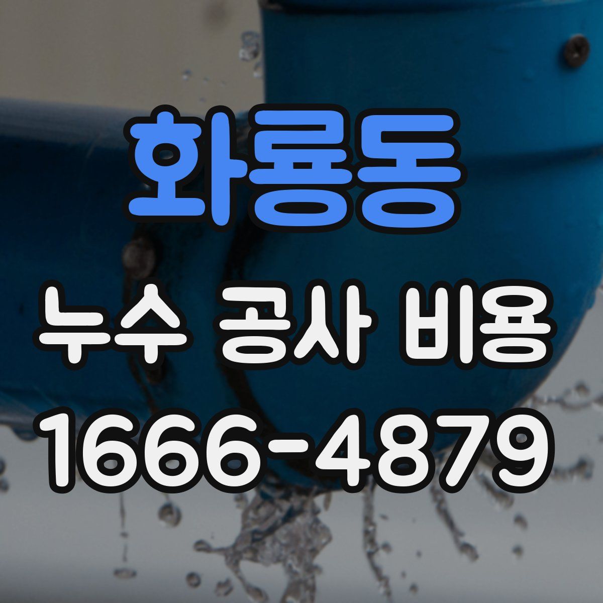 화룡동 누수 공사 비용