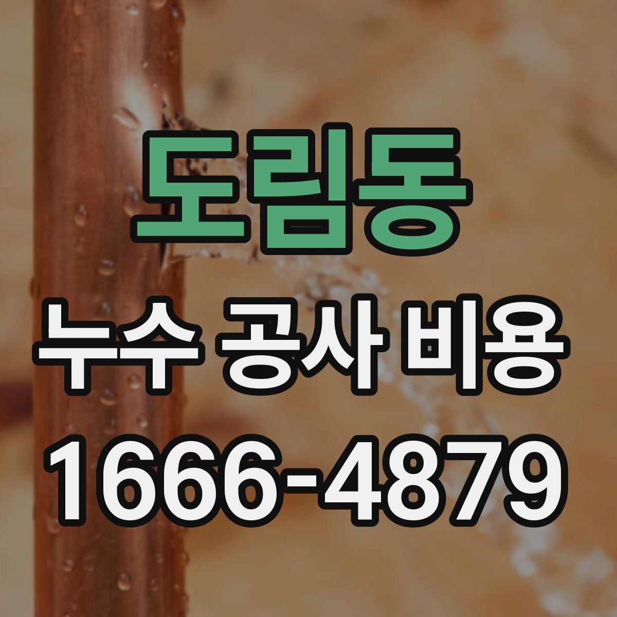 도림동 누수 공사 비용