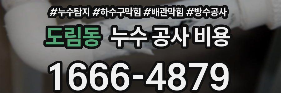 도림동 누수 공사 비용