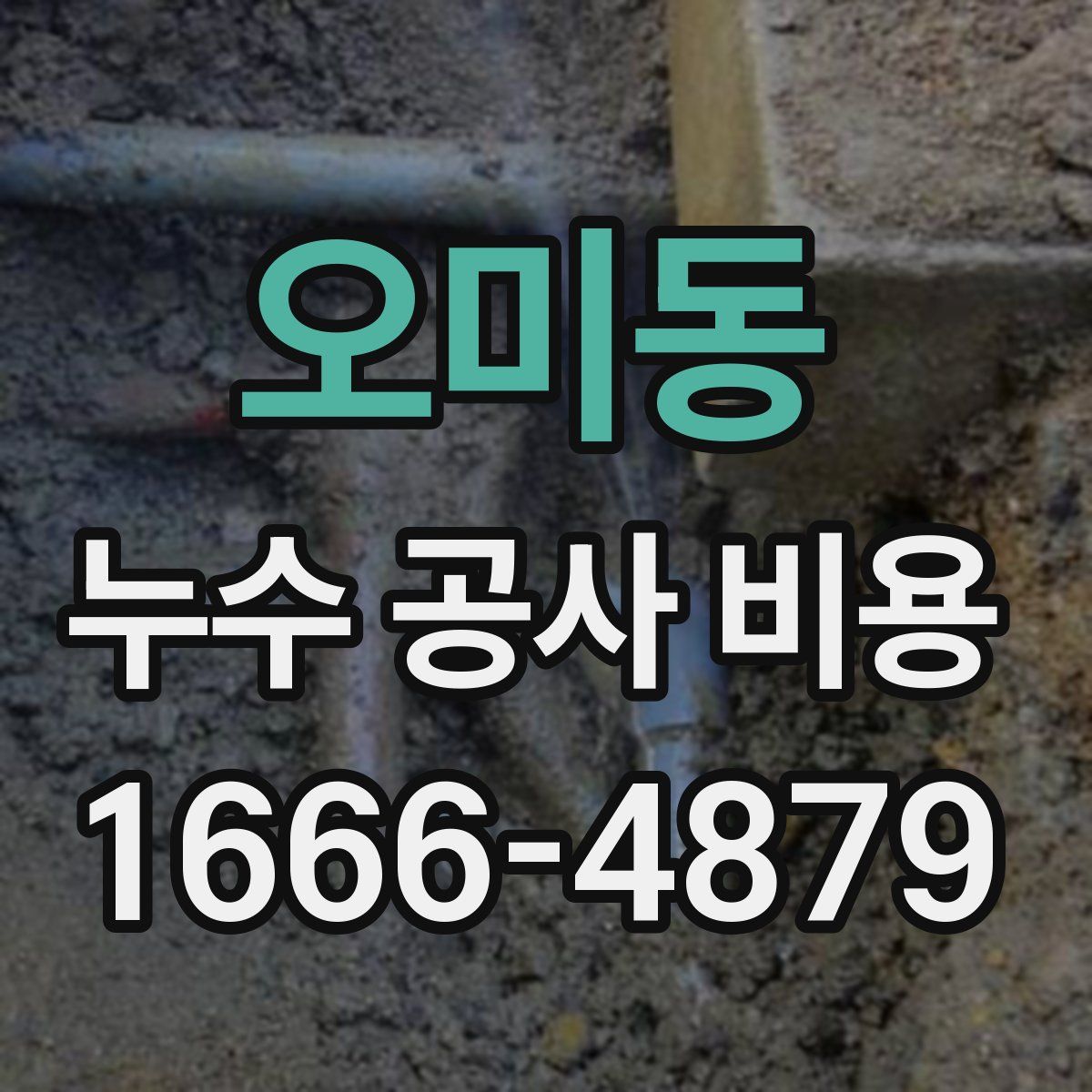 오미동 누수 공사 비용
