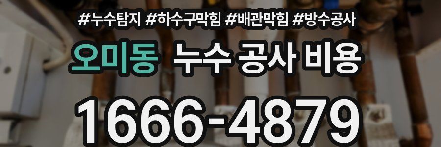 오미동 누수 공사 비용