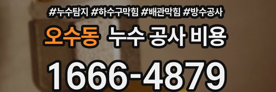 오수동 누수 공사 비용