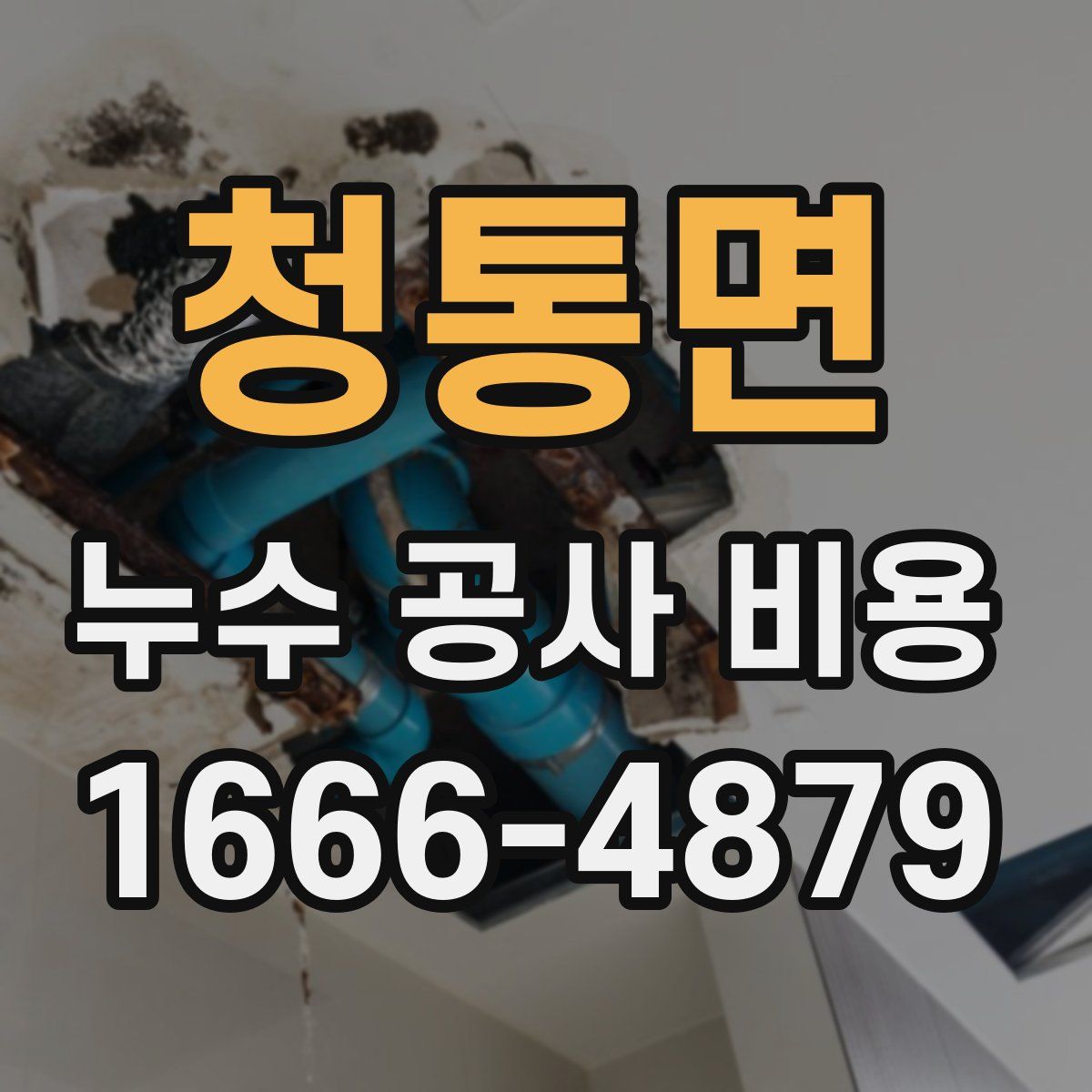 청통면 누수 공사 비용