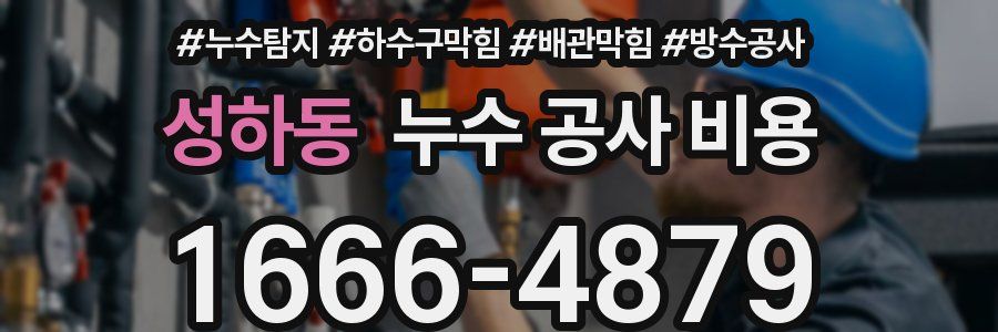 성하동 누수 공사 비용