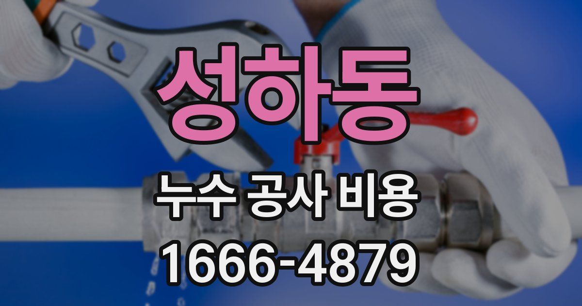 성하동 누수 공사 비용