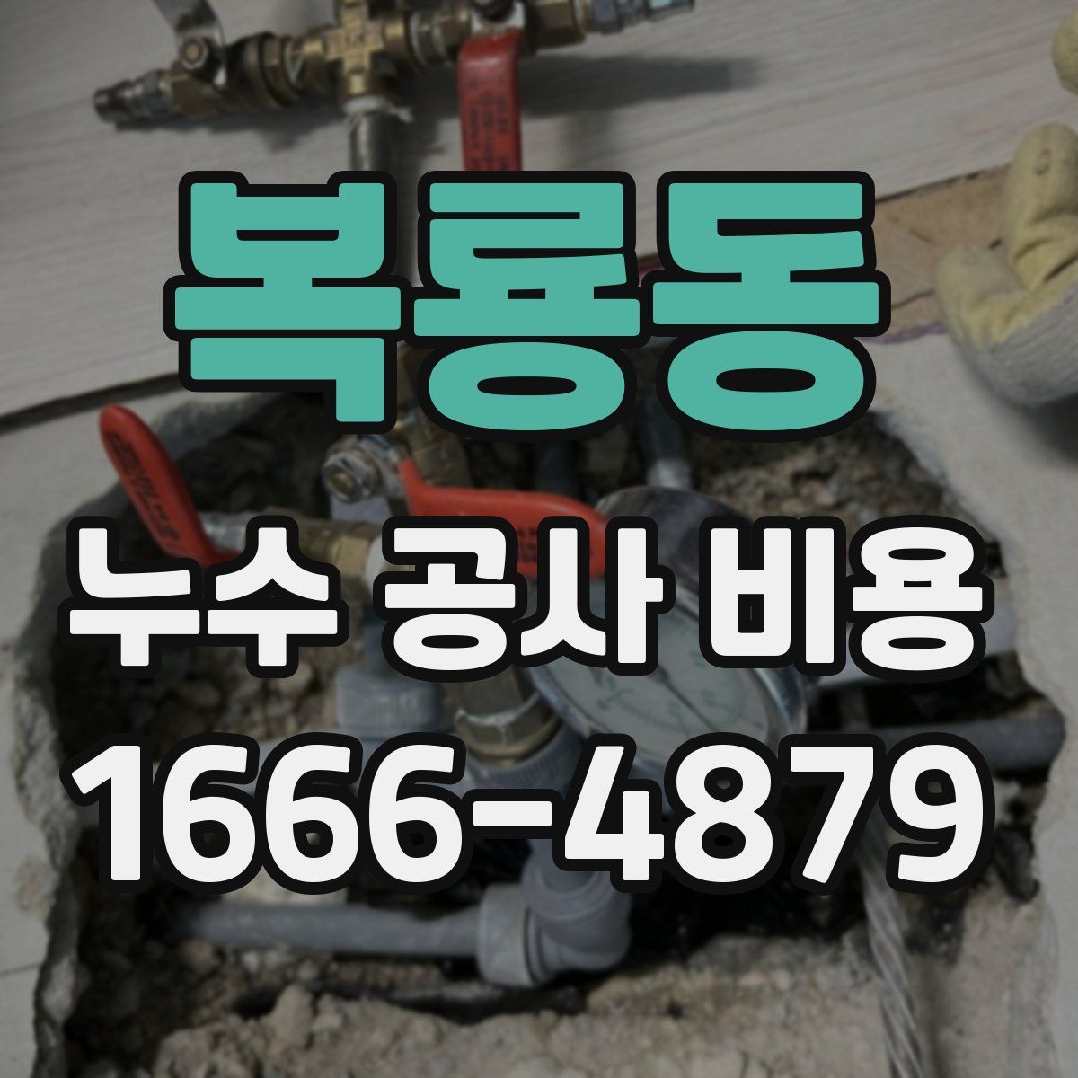 복룡동 누수 공사 비용