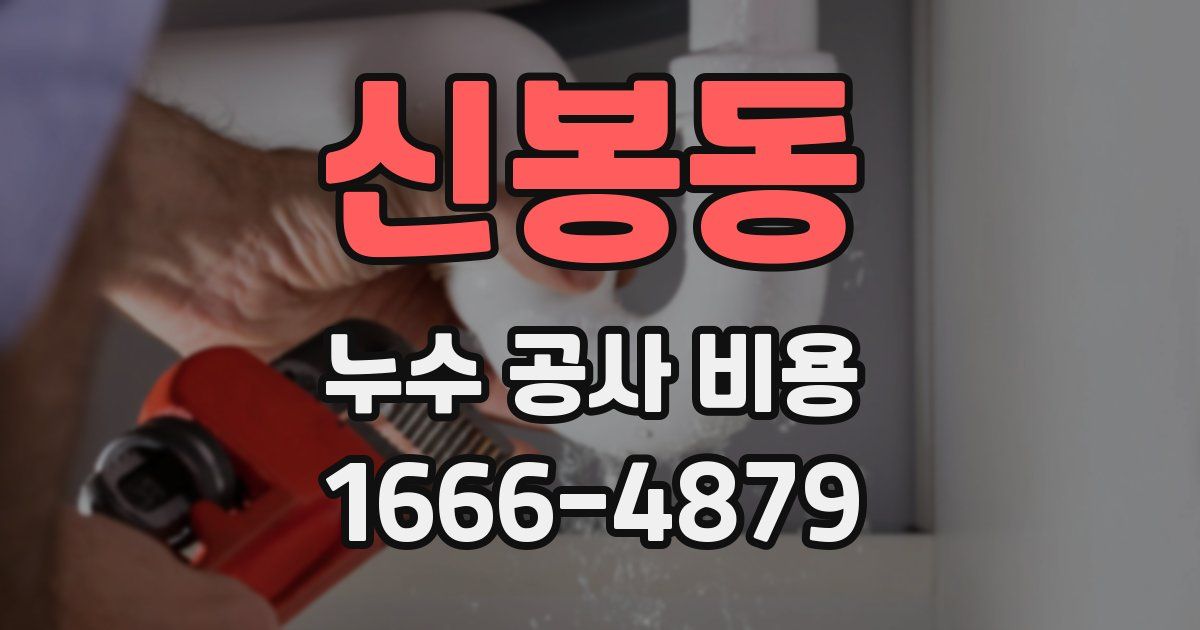 신봉동 누수 공사 비용