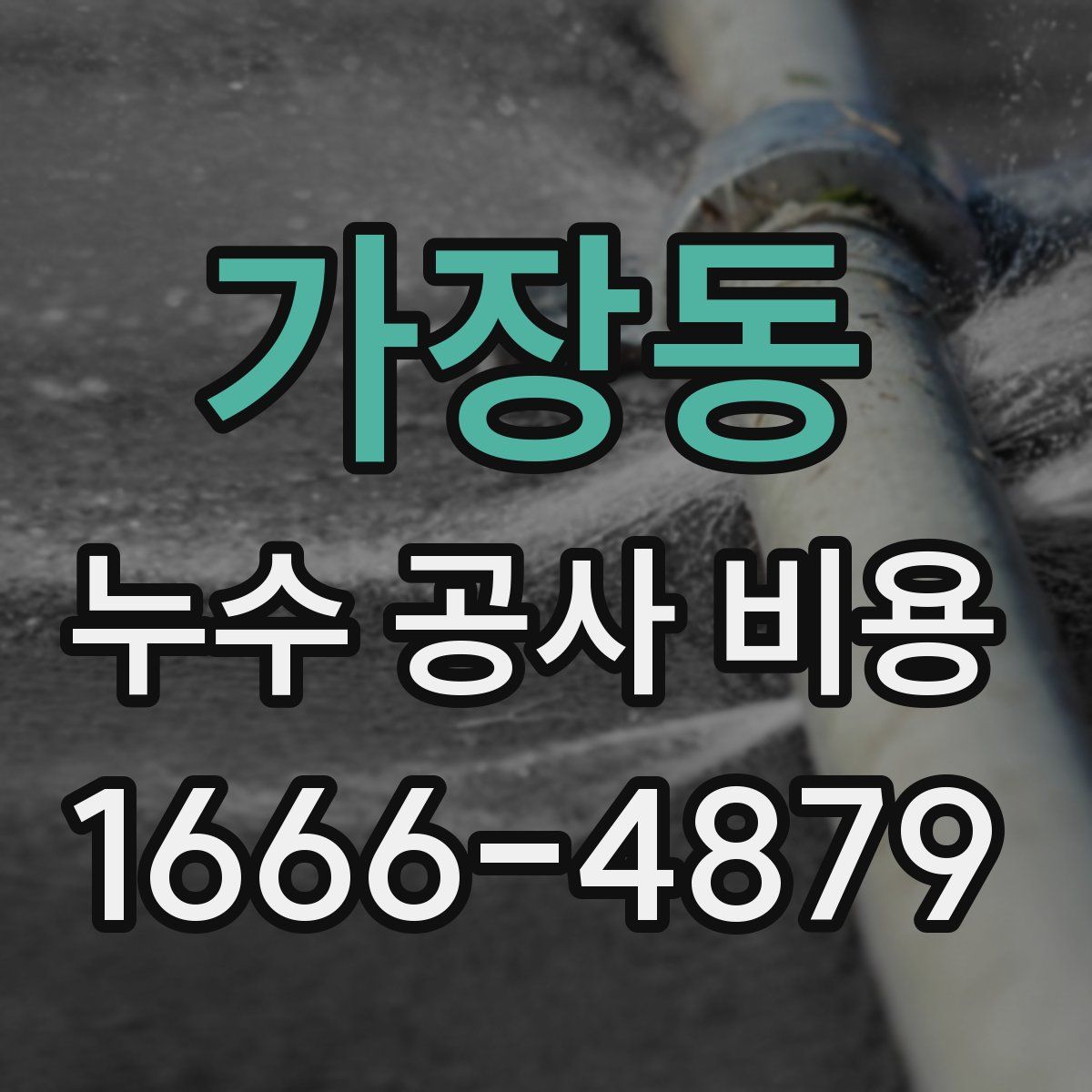 가장동 누수 공사 비용
