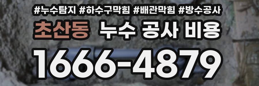 초산동 누수 공사 비용