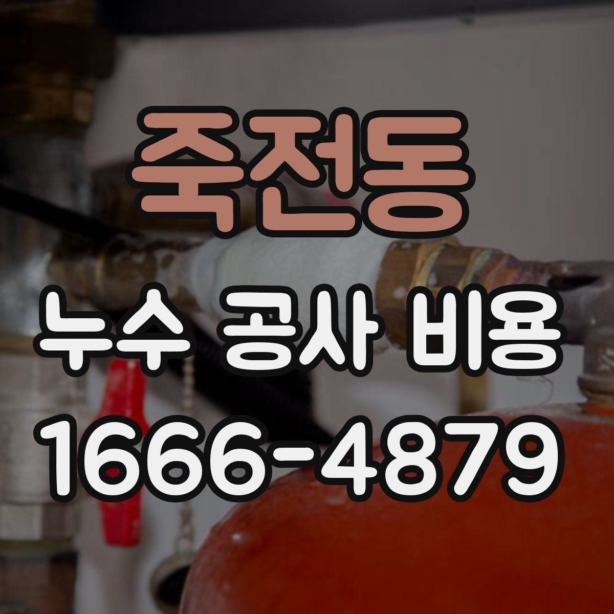 죽전동 누수 공사 비용