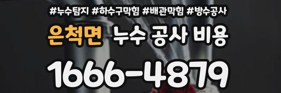 은척면 누수 공사 비용